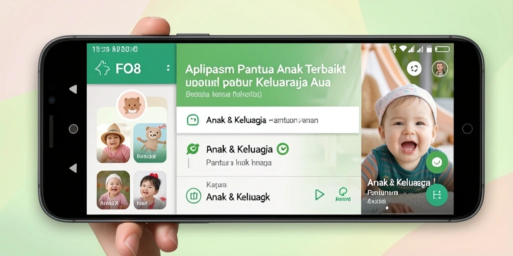 Antarmuka FO8 menampilkan fungsi pemantauan anak yang sederhana dan efektif.