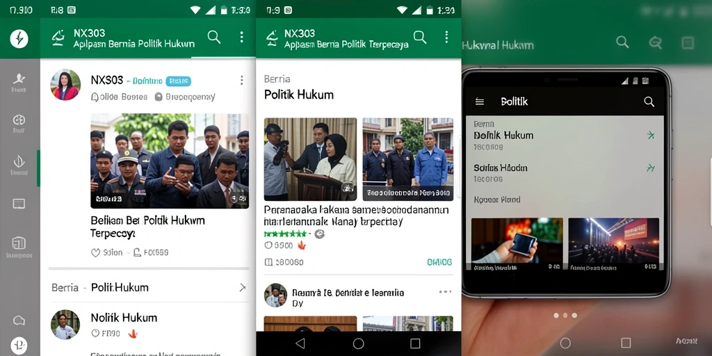 Tampilan antarmuka <strong>NX303</strong> yang modern dan informatif.