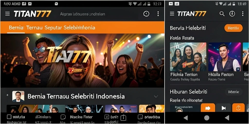 Tampilan antarmuka TITAN777 yang menarik dan informatif.